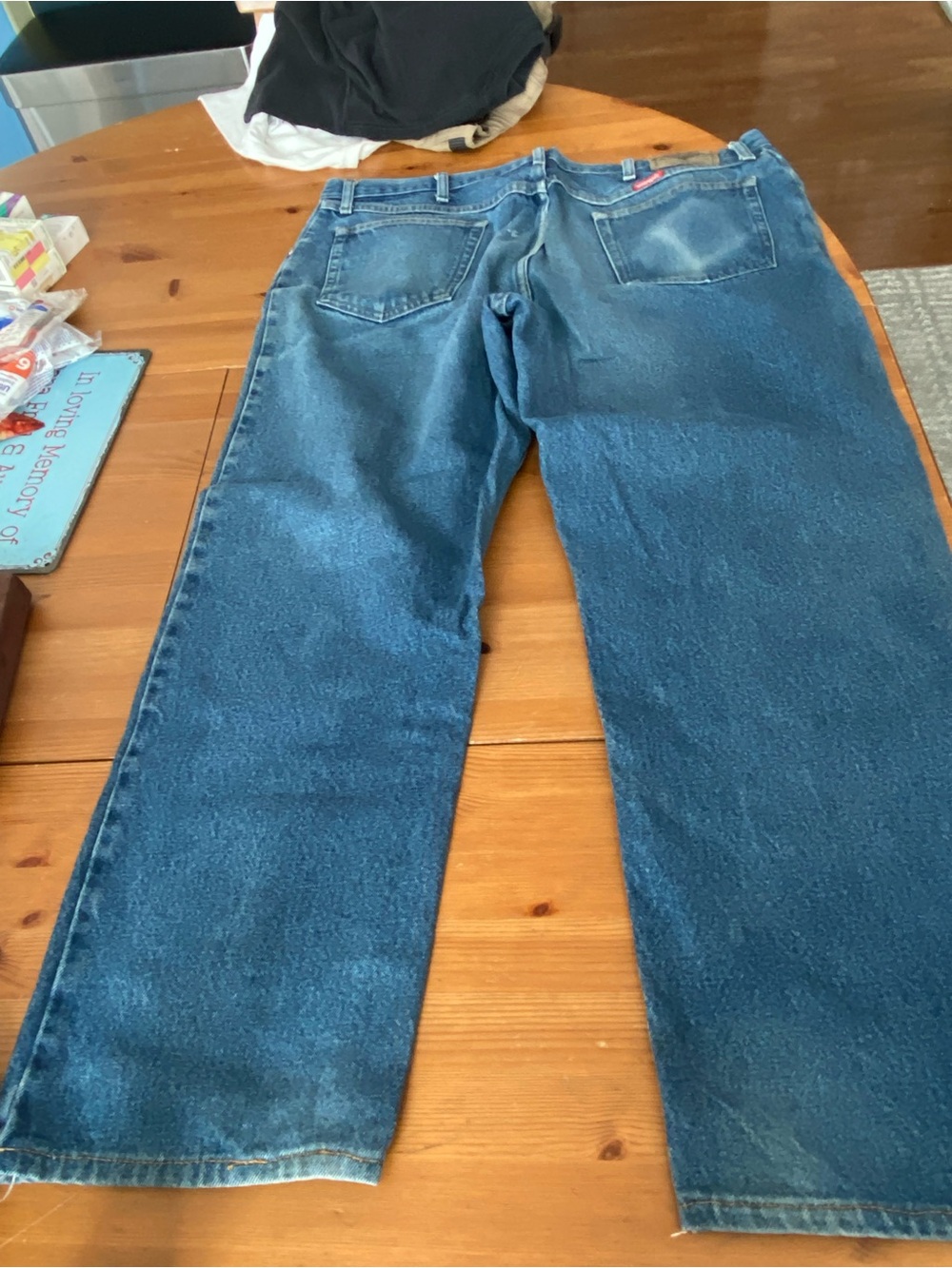 Wrangler Men's Straight-Leg Denim Jeans — Classic Blue